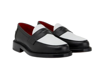 未使用✨BALLY White Striped Black Loafers 未使用✨BALLY White Striped Black Loafers - メルカリ