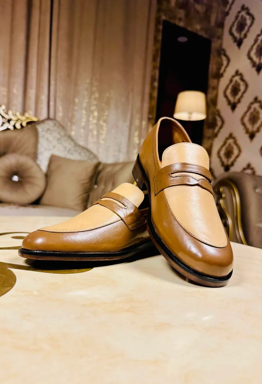 ZK Brown & Beige Loafer