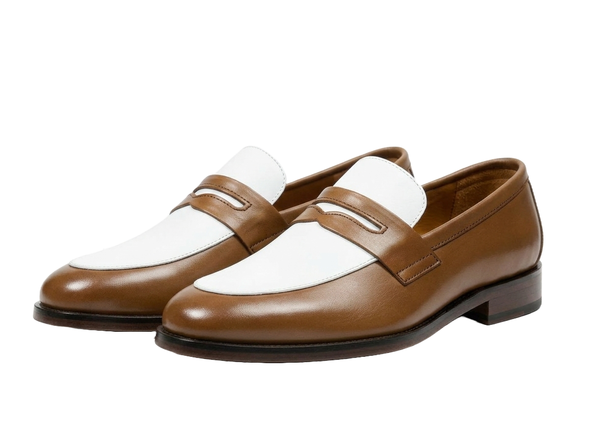 ZK Brown White Loafer