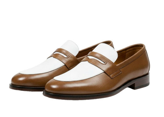 ZK Brown White Loafer