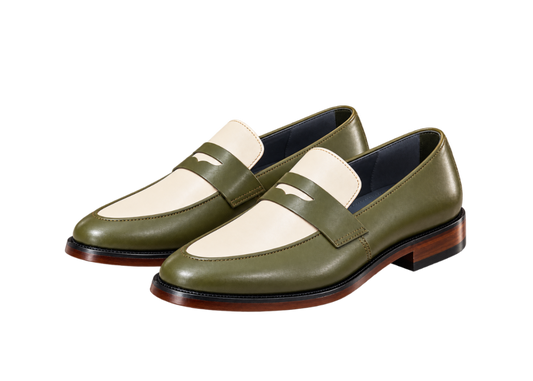 ZK Green White Loafer