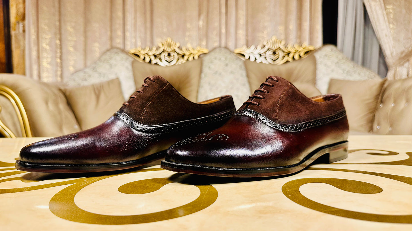 ZK Bordeaux Suede Oxford