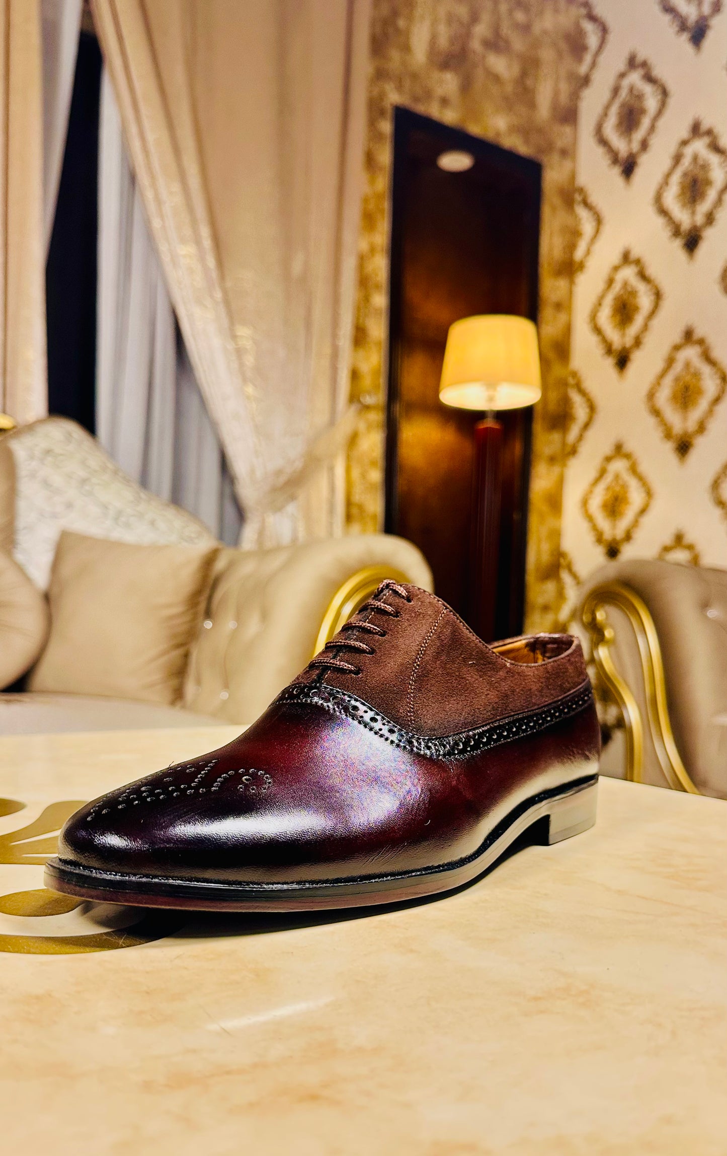 ZK Bordeaux Suede Oxford