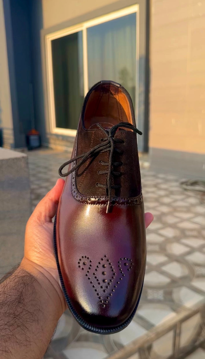ZK Bordeaux Suede Oxford