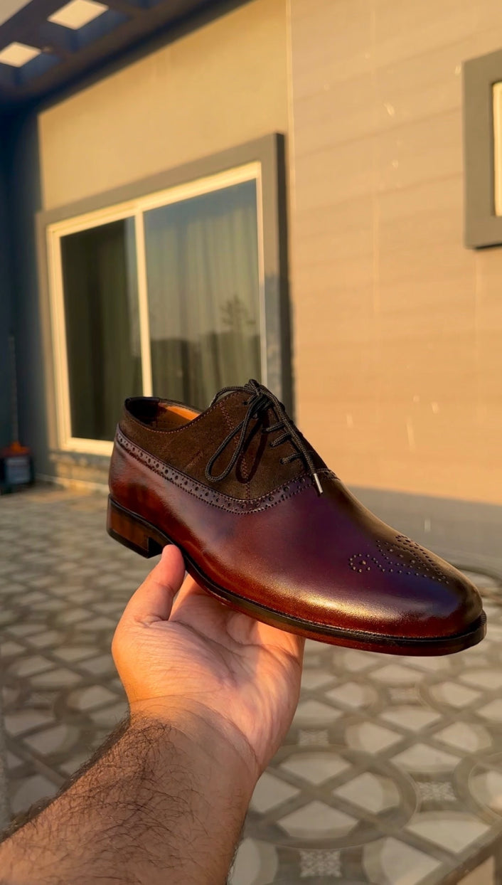 ZK Bordeaux Suede Oxford