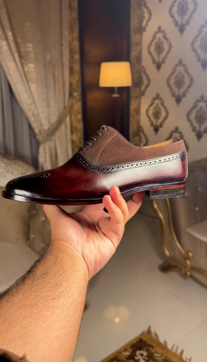 ZK Bordeaux Suede Oxford