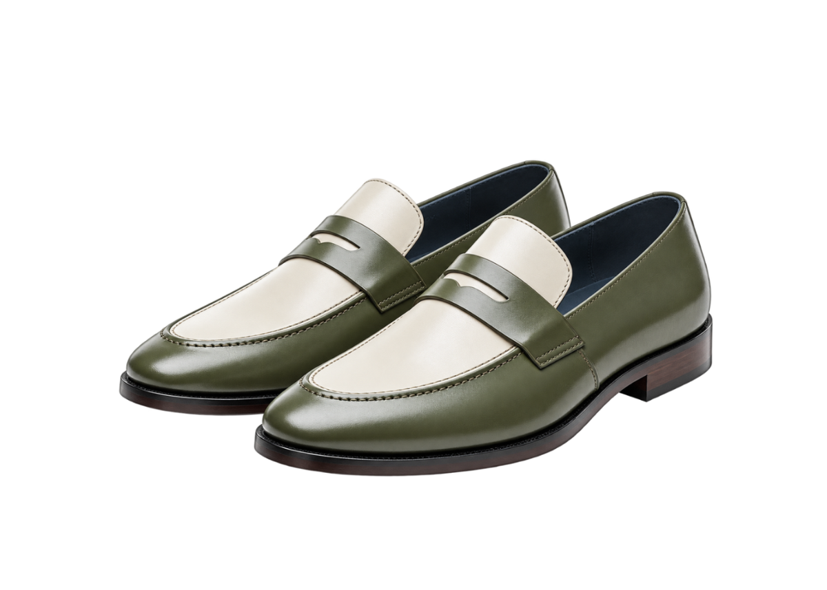ZK Green White Loafer