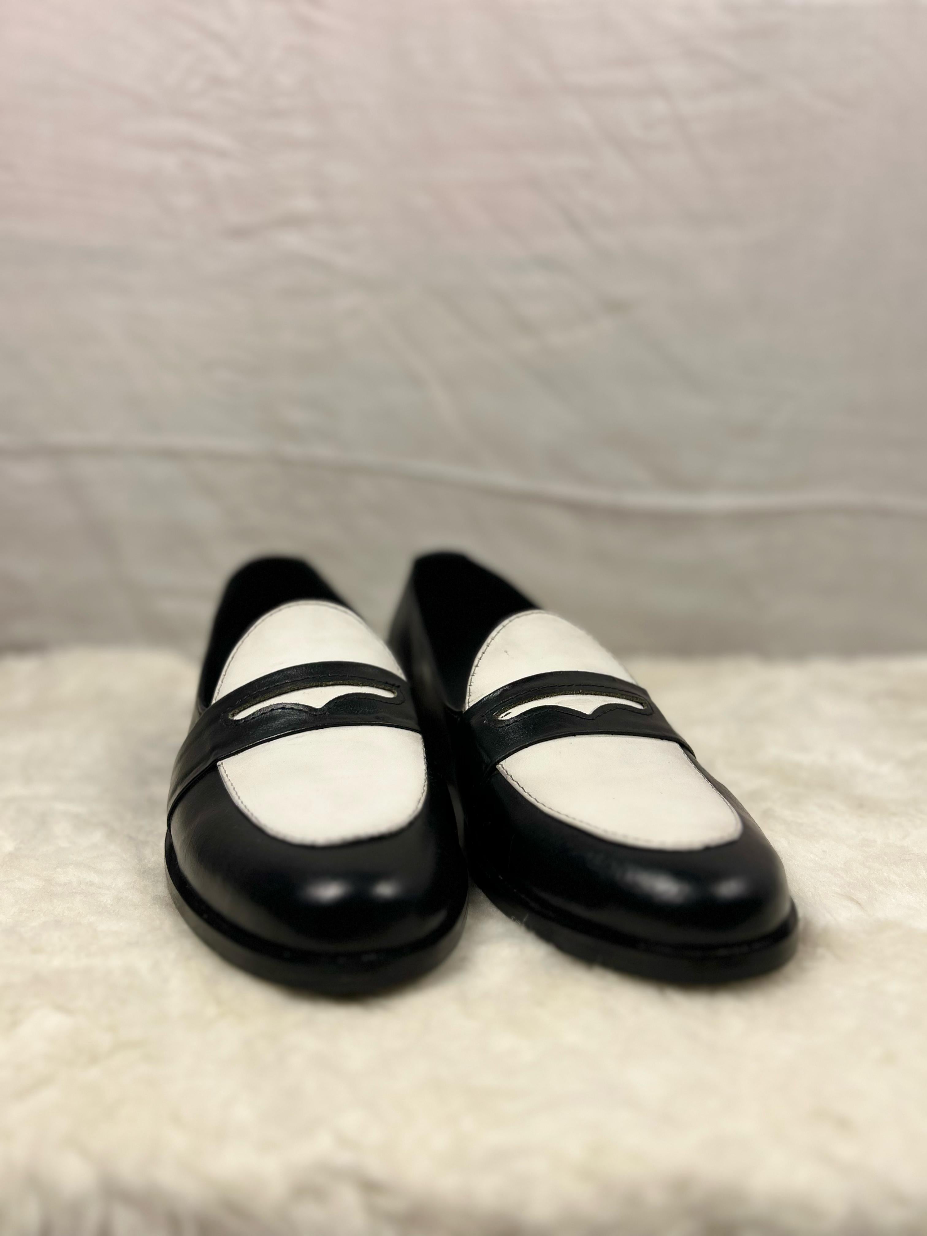 ZK Black & White Loafer – Zarife Kosker