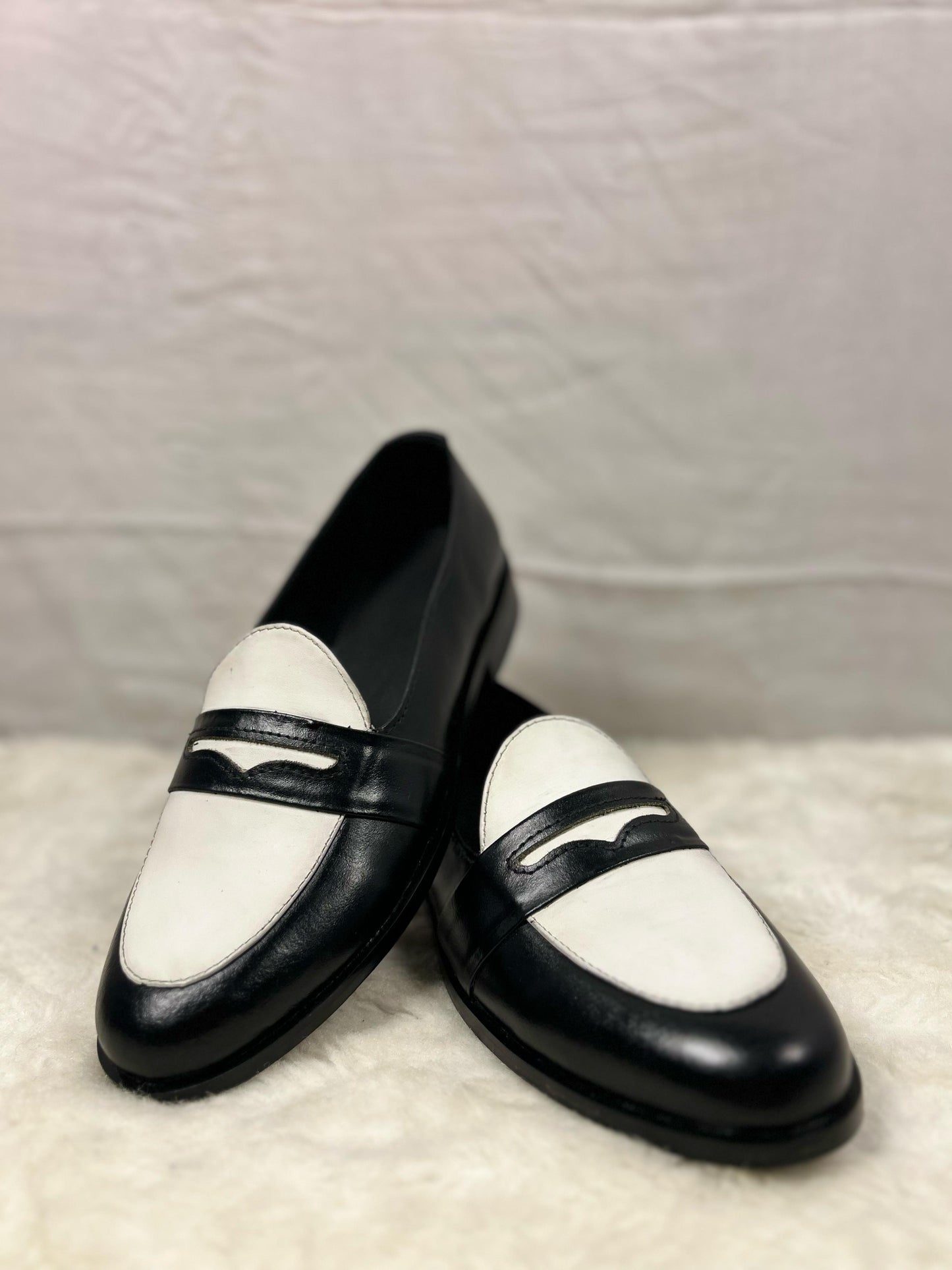 ZK Black & White Loafer