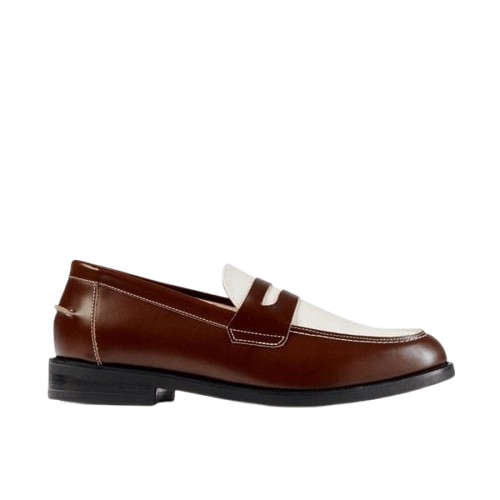 ZK Brown & White Loafer