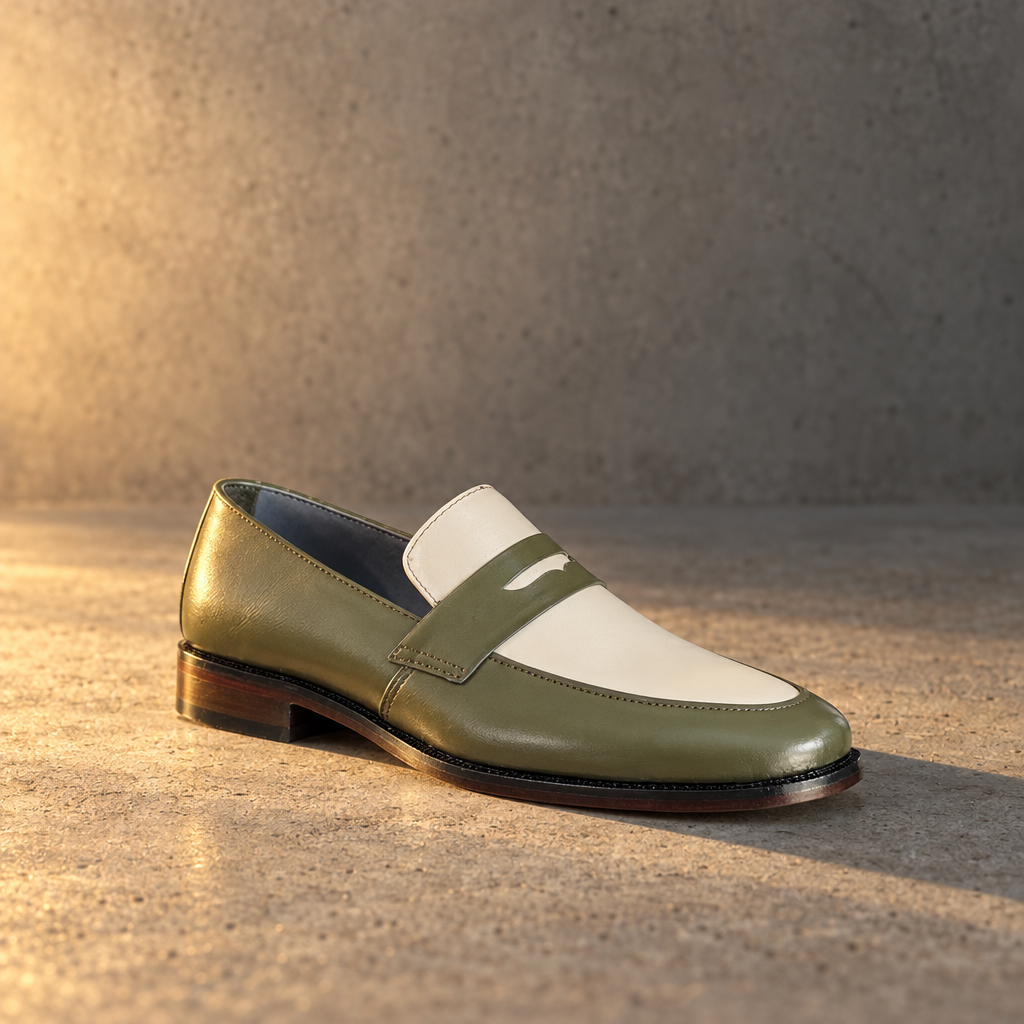 ZK Green White Loafer
